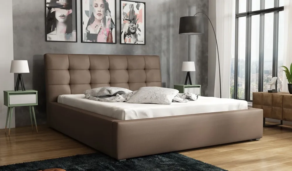 Postel TEKLI 180x200 cm ekokůže Madryt 9333 Výhodná Nabídka