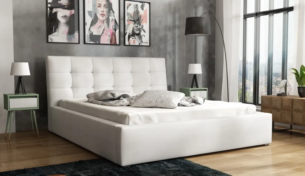 Tovární Cena Postel TEKLI 180x200 cm ekokůže Soft 17