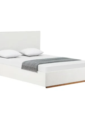 Akční Cena Postel s roštem a úložným prostorem, 160x200, bílá, NUVOLA