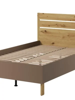Akční Cena Postel s roštem 120 LIMERA barva dub artisan/lanýž