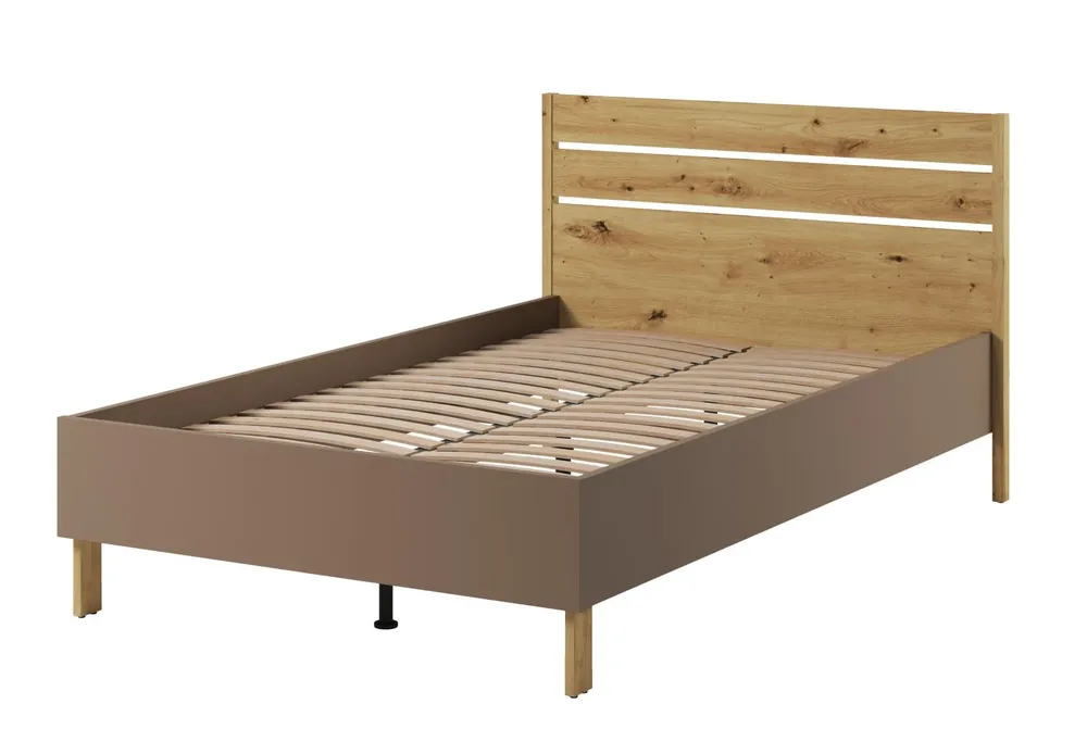 Akční Cena Postel s roštem 120 LIMERA barva dub artisan/lanýž
