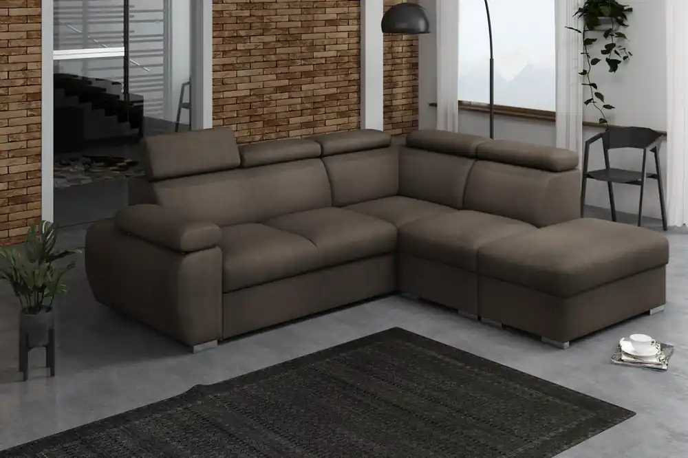 Must-Have Sedací souprava Bodie V pravá hnědá