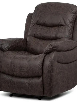 Aktuální Polohovací křeslo, hnědá, látka vintage, TV-4086 BR