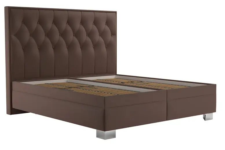 Postel Kristin 180x200 tmavě hnědá Levný