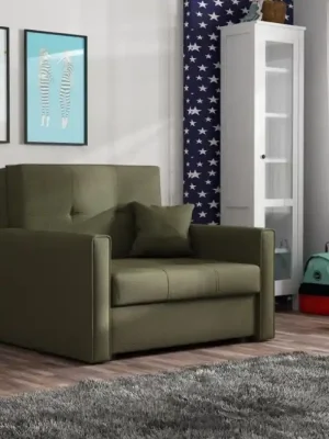 Rozkládací křeslo Vivian Bis I khaki zelená Rychlé Dodání