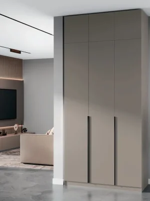 ELEGANT D vysoká šatní skříň 3D, toffee Nejlepší Cena