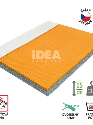 Matrace s potahem IDEA VISCO 160x200x15 M25 Akce