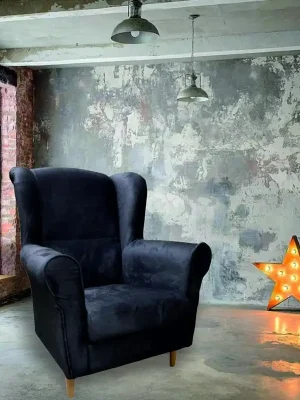 Aktuální Relaxační křeslo ušák André tmavě šedé
