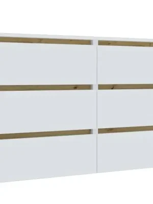 Finální Výprodej IDEA šuplíková komoda 1200, Nimfea alba / Oak Artisan