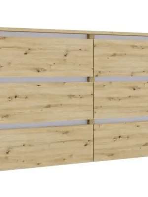 Must-Have IDEA šuplíková komoda 1200, Oak Artisan / Nimfea alba
