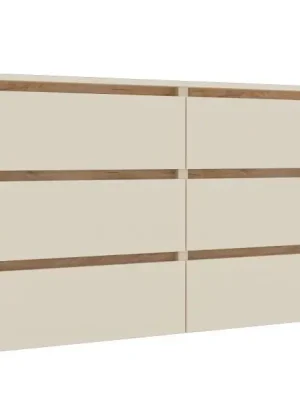 IDEA šuplíková komoda 1200, Satin / Gold Kraft oak Časově Omezené