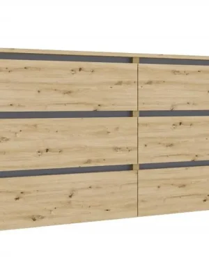 IDEA šuplíková komoda 1800, Oak Artisan / Grafite grey Akční Cena
