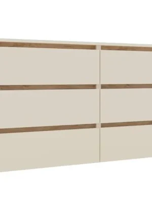 IDEA šuplíková komoda 1800, Satin / Gold Kraft oak Nová Kolekce