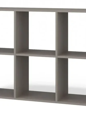 Ihned K Objednání Regál Manja 2x3 šedá jíl