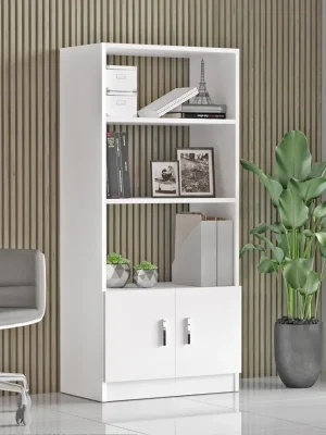 Levný VARNUM office knihovna, bílá