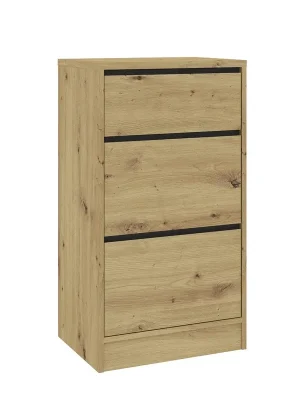 Komoda 3S BURELA dub artisan/antracit Časově Omezené