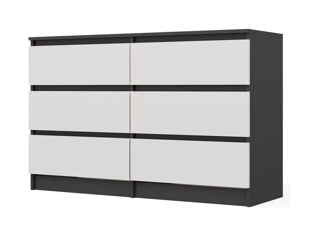 Odeslání Ihned Komoda Malvína M6 120 antracit/bílá