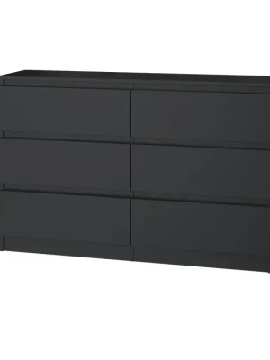 Komoda Malvína M6 120 černá Cenově Výhodný