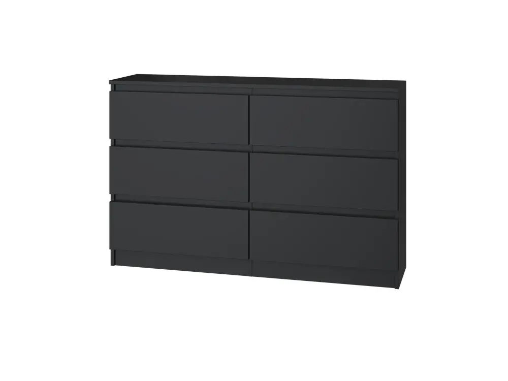 Komoda Malvína M6 120 černá Cenově Výhodný