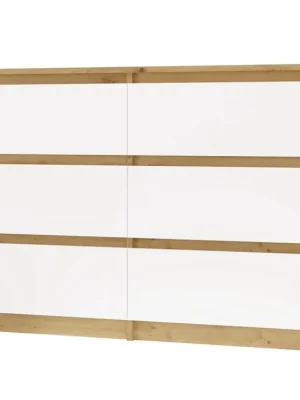 Aktuální Komoda Malvína M6 120 dub artisan/bílá