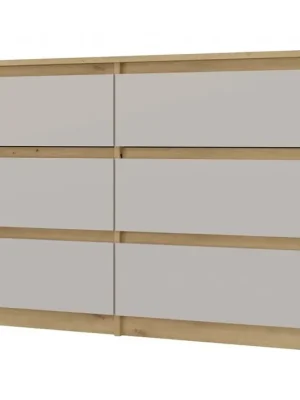 Komoda Malvína M6 120 dub artisan/kašmír Nejlepší Cena
