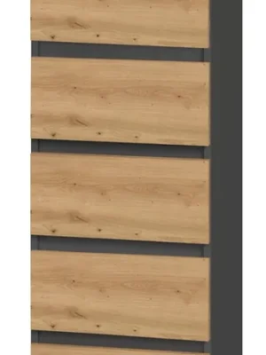 Komoda Malvína W5 antracit/dub artisan Levný