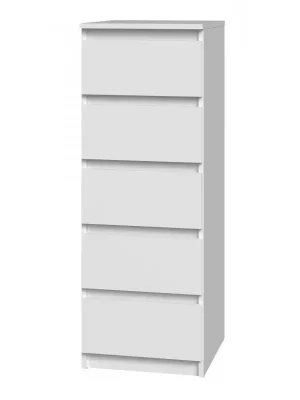 Komoda Malvína W5 bílá Vysoce Kvalitní