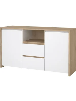 Cenový Hit Komoda Nerea 318 jackson hickory/bílý lesk