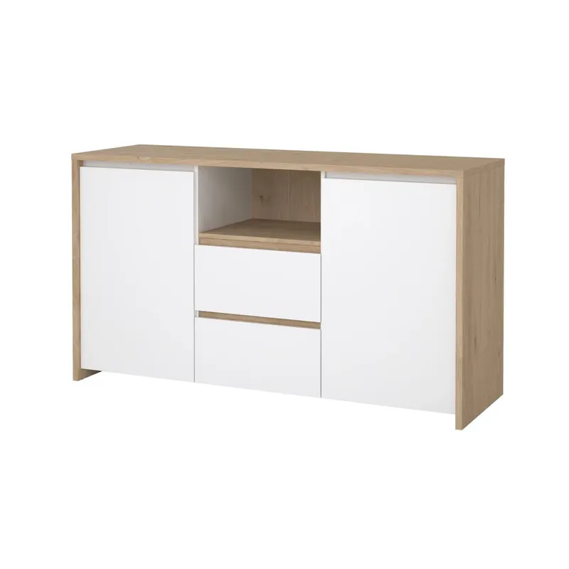 Cenový Hit Komoda Nerea 318 jackson hickory/bílý lesk