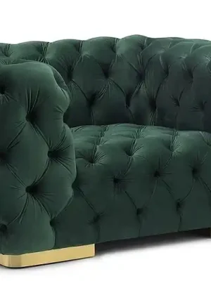 Čalouněné křeslo CHASS 1 VELVET zelená/zlatá Nejprodávanější