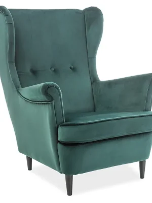 Čalouněné křeslo LORD VELVET Bluvel78/wenge Super Cena
