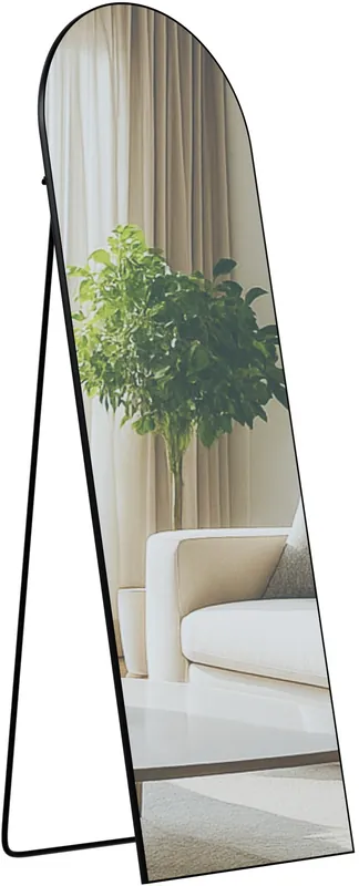 Zrcadlo Moline 150x50 cm - černé matné Rychlé Dodání