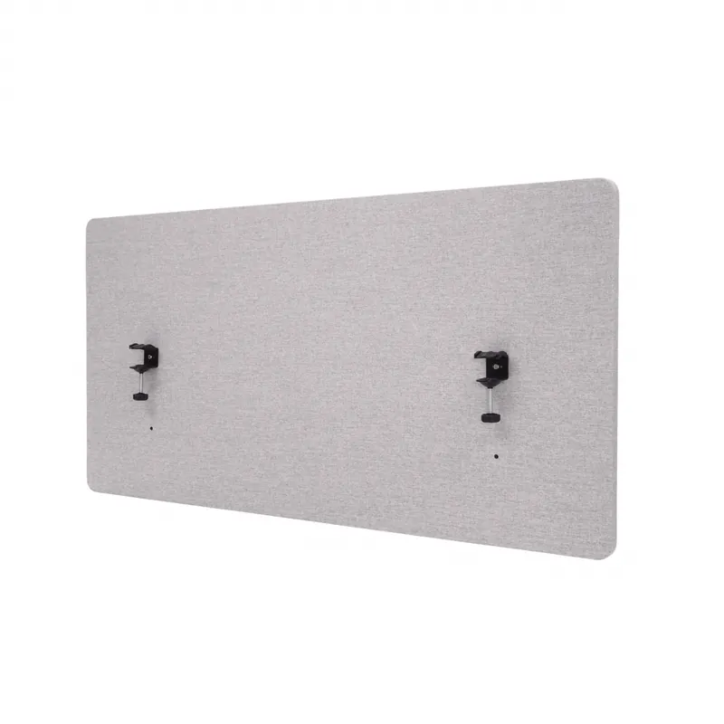 Akustický panel na stůl HWC-G75 - dvoustěnná látka/textil - 60x120 - šedá Nejlepší Volba