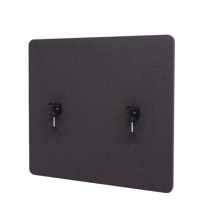 Akustický panel na stůl HWC-G75 - dvoustěnná látka/textil - 60x65cm - hnědo-šedá Pouze Dnes