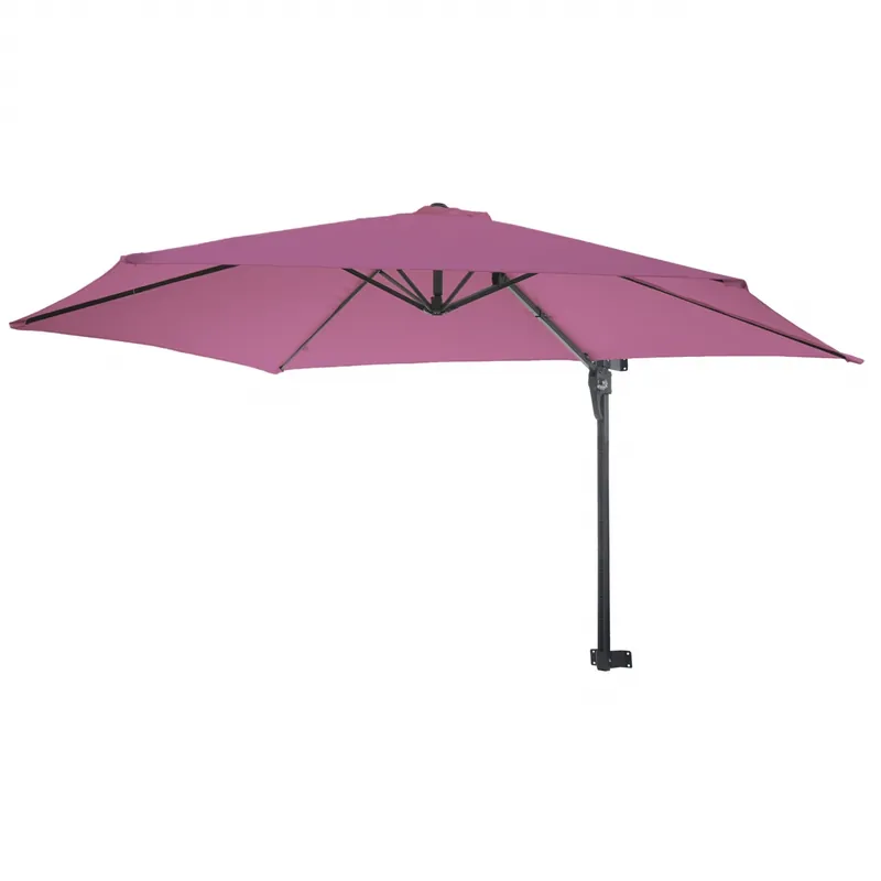 Ověřený Nástěnný slunečník Casoria 3 m - polyester hliník/ocel - levandulově červená