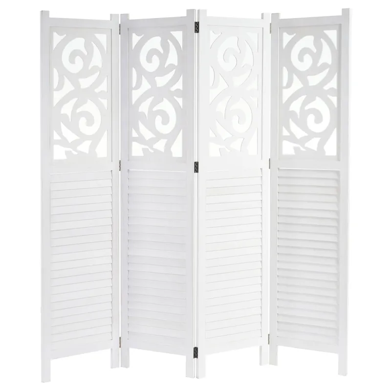 Paraván Shabby vintage Istambul - 170 x 160 cm - Bílá Pouze Dnes