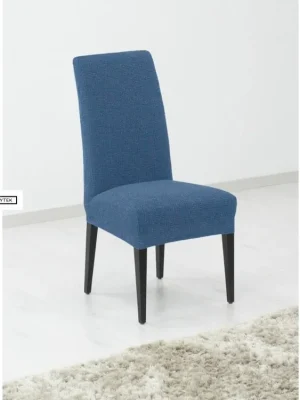 Potah multielastický na celou židli Denia - modrý Omezená Nabídka