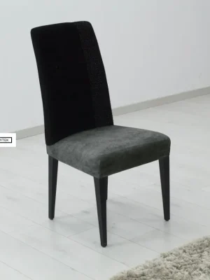 Kup Teď Potah elastický na celou židli Estivella (odolný proti skvrnám) - tmavě šedý (2 ks)