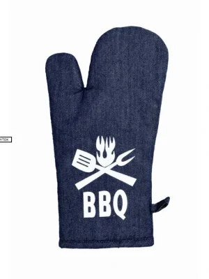 Chňapka Jeans BBQ - šedomodrá Tovární Cena
