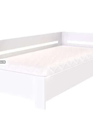 Novinka Zvýšené lůžko s úložným prostorem LOTA rohové - bílý lesk, antracit, aj.