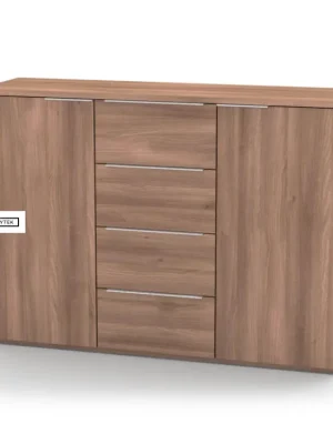 Komoda VARIO 3 - šedé úchytky Koupit Online