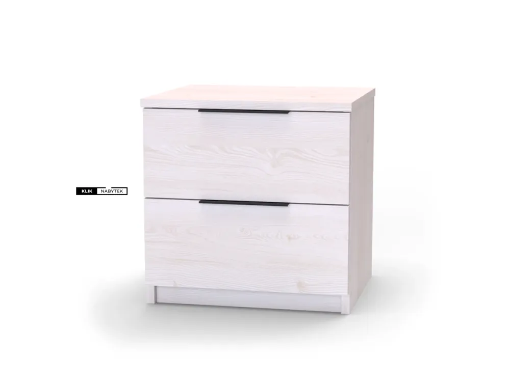 Must-Have Noční stolek VARIO - černé úchytky