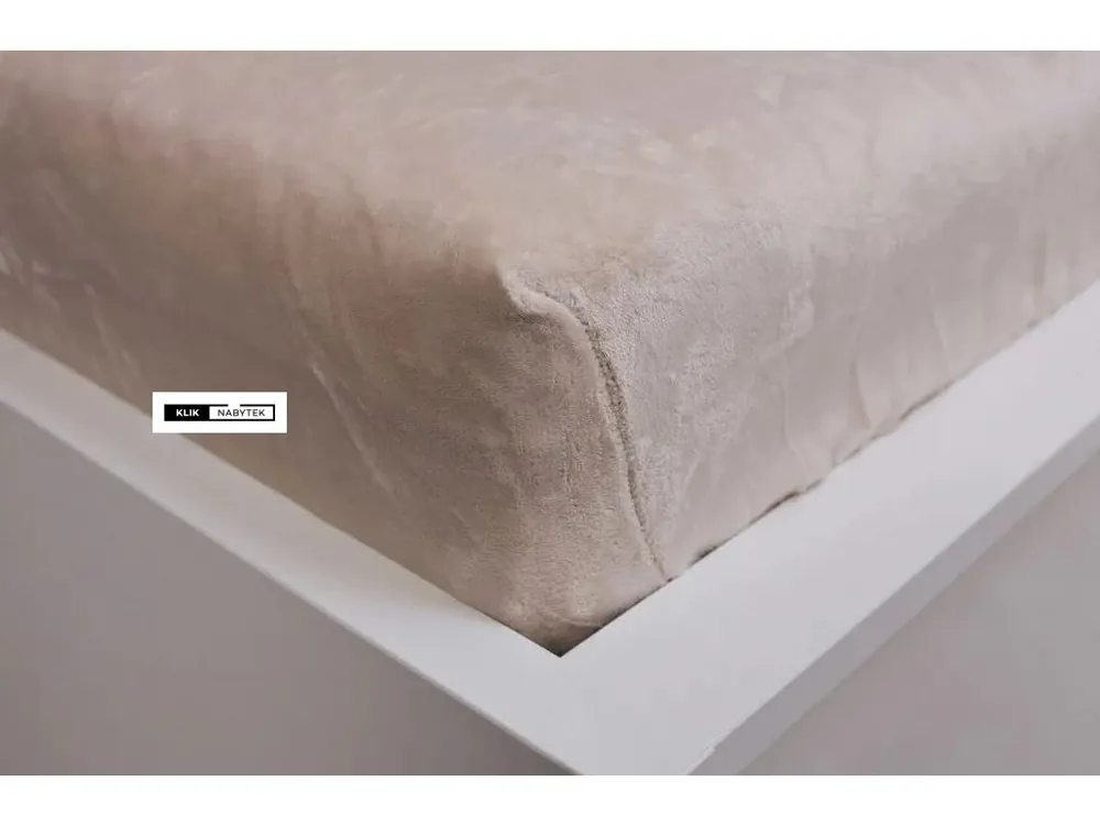 Must-Have Mikroflanelové napínací prostěradlo smetanové