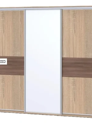 Kup Teď Skříň ONYX 3 - 2x dveře dělené a 1x zrcadlo (š 210-270 cm/v 240 cm)