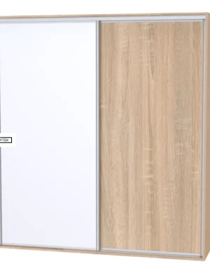 Objednat Nyní Skříň ONYX - 1x plné dveře + 1x zrcadlo (š 120-200 cm/v 220 cm)