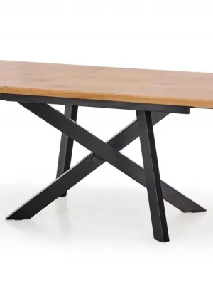 Cenově Výhodný Jídelní rozkládací stůl CAPITAL – 160x90x76 (+40) Halmar