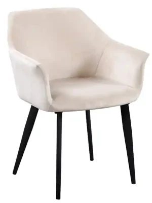 Designové jídelní křesílko ODOVEL — látka, kov/buk, více barev Kondela - Barevné provedení křesla ODOVEL Béžová/kovové nohy Dokud Zásoby Vydrží