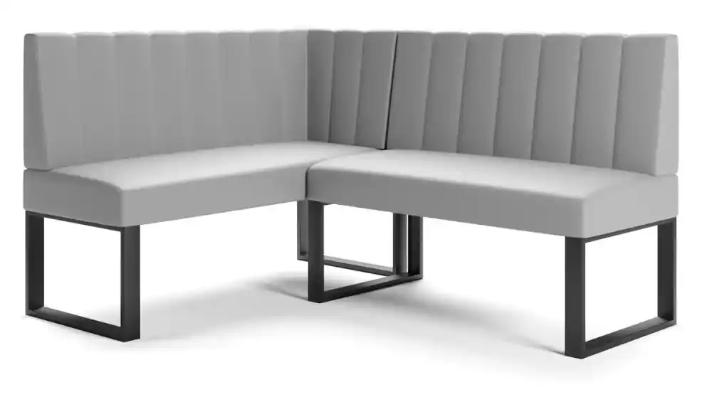 Časově Omezené Rohová lavice Kate – 200x140 cm, černý kov, více barev, MI-KO - Látky 1 MIKO Soft29 - umělá kůže