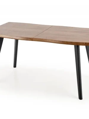 Výhodná Nabídka Rozkládací jídelní stůl DICKSON — 120x80 (+60cm), černá / přírodní Halmar