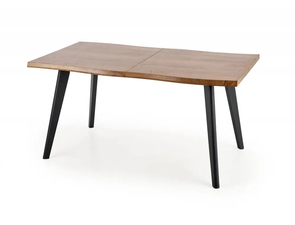 Výhodná Nabídka Rozkládací jídelní stůl DICKSON — 120x80 (+60cm), černá / přírodní Halmar